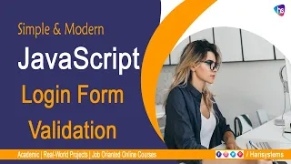 JavaScript Login Form Validation Free JavaScript Online Course The Modern JavaScript Tutorial