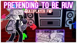 pretending to be ruv in roblox friday night funkin