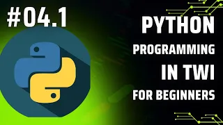 Python Programming In Twi Day 4 1 - Oerators Arithmetic Operators