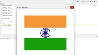 Create Indian Flag Using Python Turtle watch it
