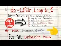 Do While Loop in C C Programming Tutorial Code Hacker