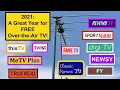 New Free Over the Air TV Channels 2021 Year in Review