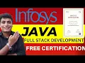 Infosys Java Full Stack Free Course With Certificate Java Full Stack Development Course Free