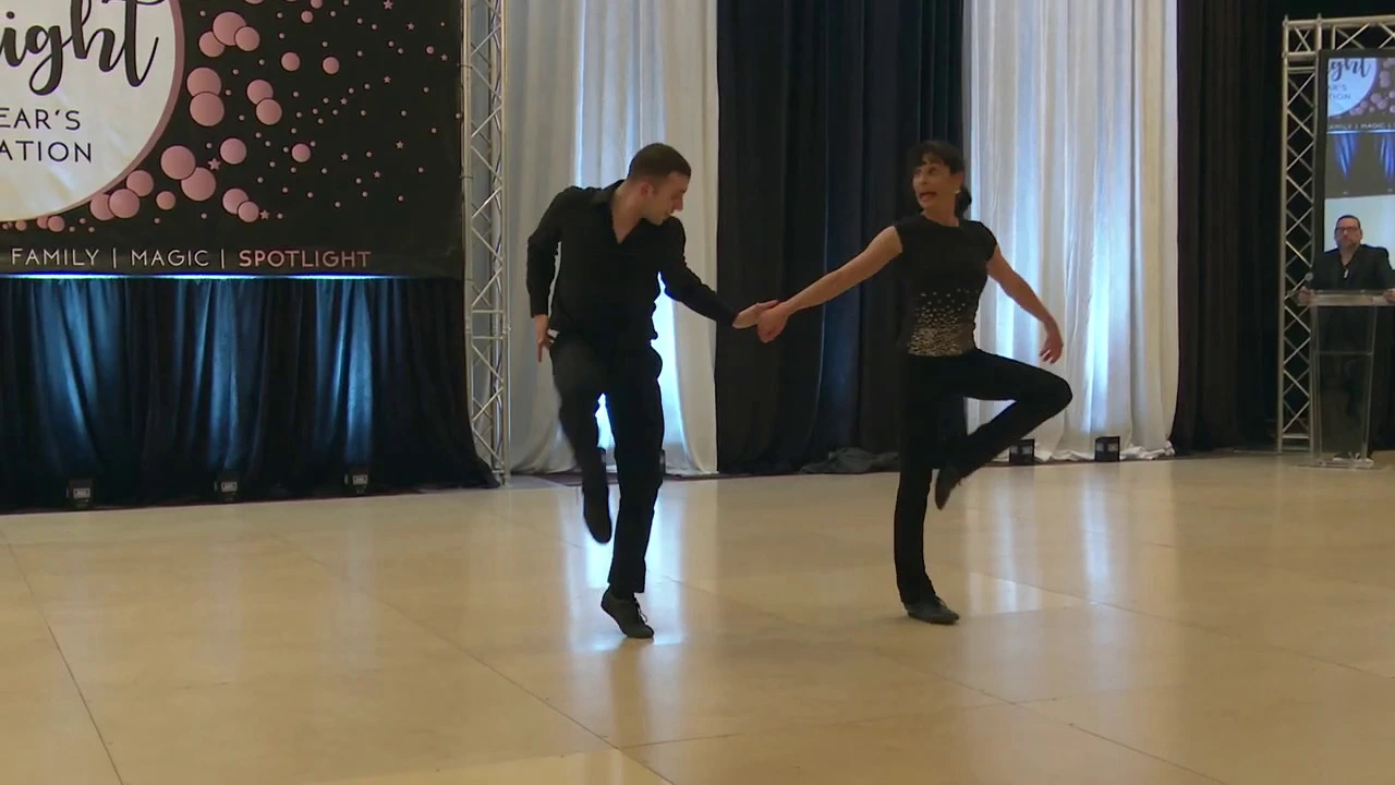 Spotlight New Years 2019 2020 Pro Am Open Routine Betty Muise with Kyle FitzGerald