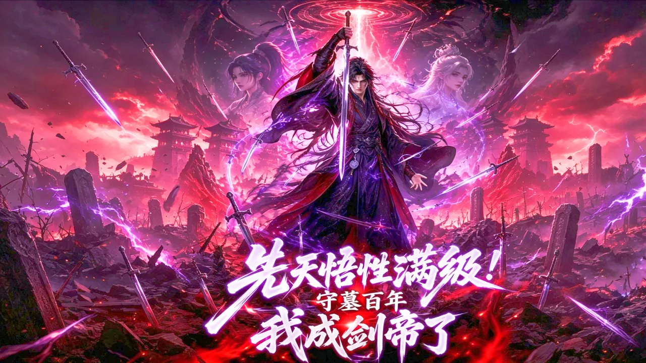 一口气看完丨先天悟性满级!守墓百年我成剑帝了!满级悟性被发配擦剑?摸遍残剑天道,开局就无敌