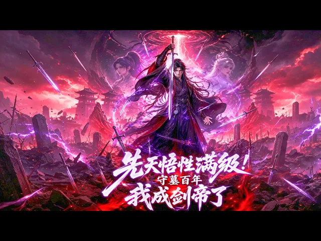 一口气看完丨先天悟性满级!守墓百年我成剑帝了!满级悟性被发配擦剑?摸遍残剑天道,开局就无敌
