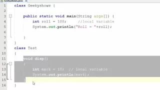 54 Local Variable in Java Programming Hindi