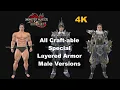 MHR Sunbreak All Craft-able Special Layered Armor Male Versions