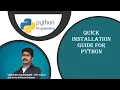 Python installation Guide for beginners Venkatesh Kalaiselvam APS Wellington