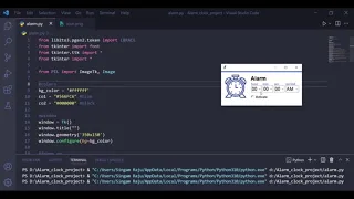 Python project Build Alarm Clock using Python Part 1