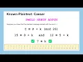 Lesson 09 Introduction to Cryptanalysis