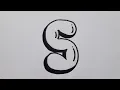 How To Draw Graffiti Bubble Letter S Easy Drawing Capital Letters For Beginners Art On Paper