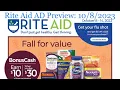 Rite Aid Circular in ad For The Week of Sunday October 8 through October 14 Shop or NOT