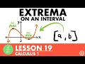 Extrema on an Interval Calculus Lesson 19 - JK Math