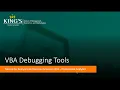 VBA Tutorial 17 Using Debugging Tools in VBA