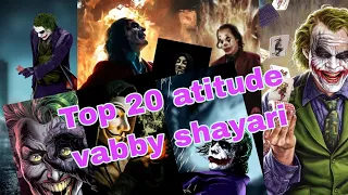 top 20 atitude vabby shayari ll part 2 ll vabby shayari attitude joker