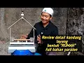 Download Lagu REVIEW UKURAN DAN CARA MEMBUAT SANGKAR LAYANG DARI PARALON