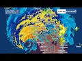 Hurricane Milton landfall on radar
