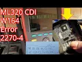 Mercedes ML320 CDI poor cold start Fault finding and repair