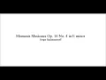 Sergei Rachmaninov - Moment Musicaux Op. 16 No. 4 (audio + sheet music)