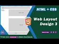 How to create Website Page Layout in HTML CSS using Float - Web Layout Design Tutorial 03