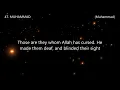Download Lagu Surah 47. MUHAMMAD (Muhammad) Reciter Abdullah Al-Mattrod