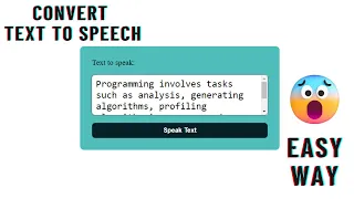 How to Convert Text to Speech in JavaScript - the Easy Way Text-to-Speech
