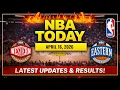 NBA STANDINGS TODAY as of April 16 2026 GAME RESULTS NBA SCHEDULE April 17 2026