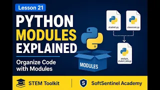 Python Modules Explained Organize Code with Modules Learn Python in 5 Minutes STEM Toolkit