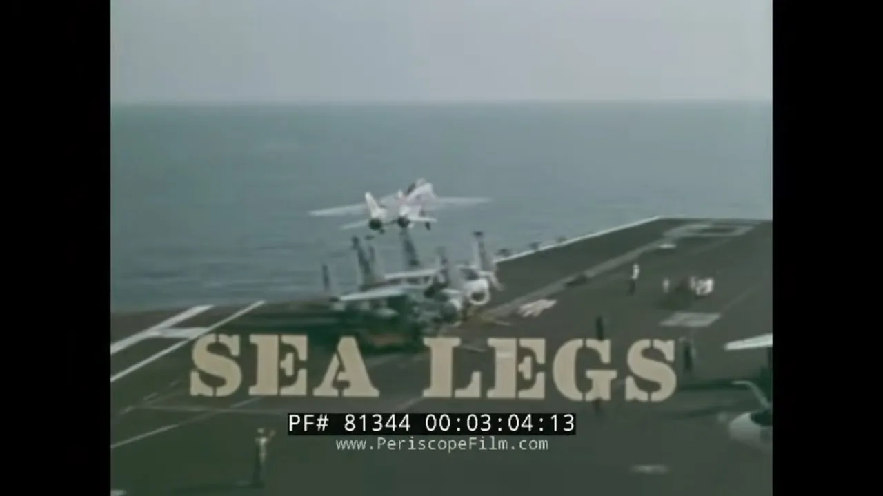 USS NIMITZ CVN-68 1980 AIRCRAFT CARRIER & F-14 OPERATIONS & CAPABILITIES "SEA LEGS" 81344