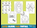 Easter Coloring Pages Printable Pdf Egg Bunny Basket Chick Mandala Book Sheets Images Teesvg