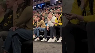 Caitlin Clark is not happy with referees as boyfriend Connor McCaffery enjoys her Hawkeye support