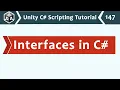 Interfaces in C - Unity C Scripting Tutorial 147