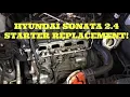 Starter Removal Hyundai Sonata