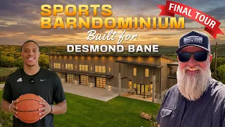 Desmond Bane s 10 000 sqft Sports Barndominium Final Tour Texas Best Construction