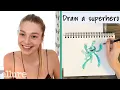 Euphoria s Hunter Schafer Draws Her Ideal Superhero and More Allure