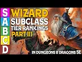Wizard Subclass Tier Ranking Part 3 in Dungeons and Dragons 5e