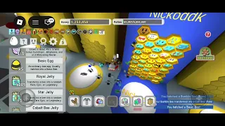 Buying 56 eggs to try and get gifted basic bee Roblox Bee Swarm Simulator