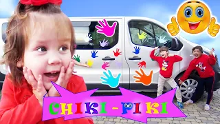 Five Kids Family Sing Play in the car Children Song and Nursery Rhymes