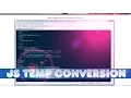 JavaScript Temperature Conversion