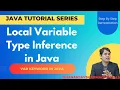 Local Variable Type Inference var keyword in Java Java New Features Java 10