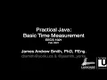 Practical Java Basic Time Measurement
