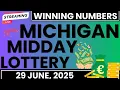 Michigan Midday Lottery Results Today For 29 June 2025 - MI Daily 3