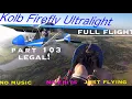 Lagu Kolb FireFly Ultralight Flying Over the Flooded Leon River Near SpaceX MCG