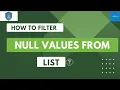How to filter null values from List Java8