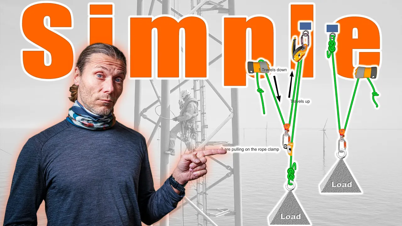 This is how simple pulley systems work - Rope Access Rigging