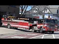 Somerville MA Fire Dept Engine 1 Ladder 2 C2 Responding