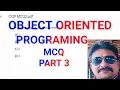 Object Oriented Programming MCQ OOPS MCQ Part 3