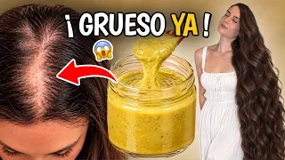 CRECE TU CABELLO COMO LOCO EN DÍAS! 😱 RELLENA HUECOS con Aguacate y Clavos 🌿