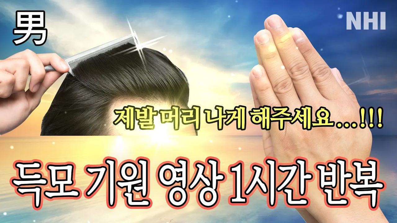 득모 기원 플레이리스트 1시간 반복ㅣ뉴헤어ㅣ남자탈모